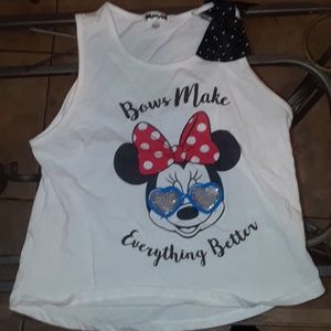 White minnie mouse tank top